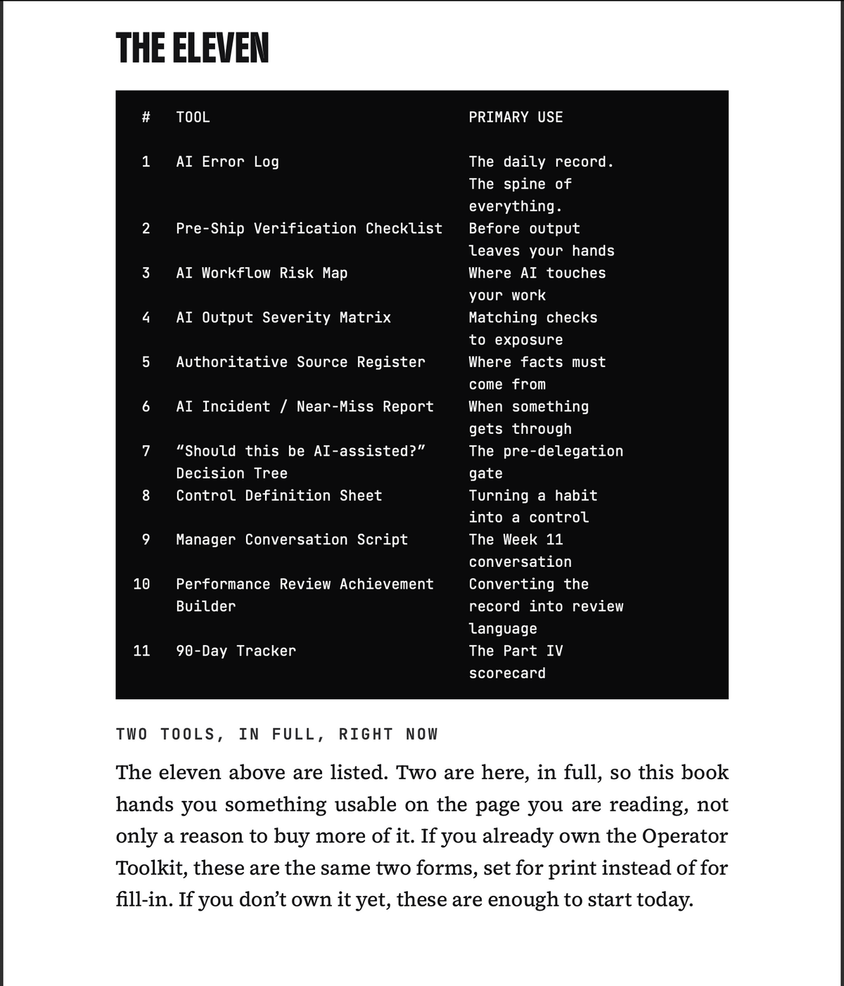 AI “KEEP YOUR CAREER” BIBLE